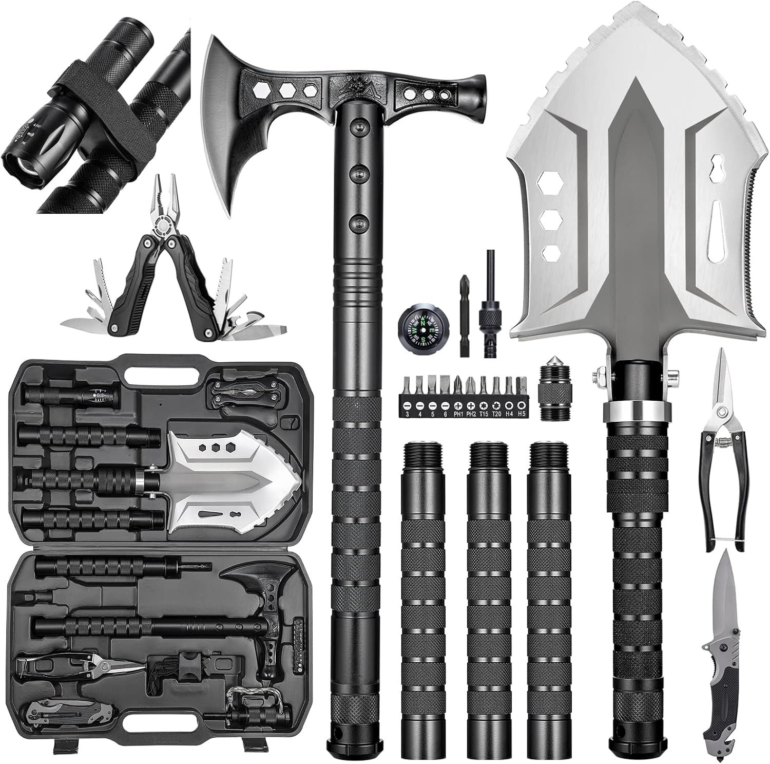 HUZSV 28-in-1 Survival Shovel: A Practical Guide to Multi-Tool Camping and Outdoor Equipment